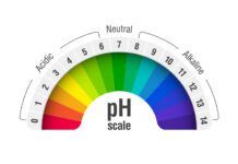 pH value scale chart
