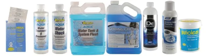 star brite water treatment The stable residual and low aluminum corrosion rates make Clean Tabs Puriclean (far right) the PS Best Choice among tank sanitizing chemicals. Our Best Choice among tank freshening and disinfection chemicals are the Mega Tabs (far left).