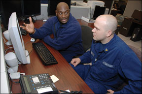 U.S. Coast Guard officers