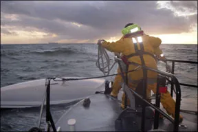 Overturned Hull of Hooligan V