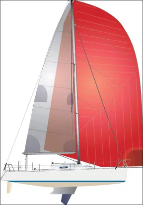 sailboat with centerboard