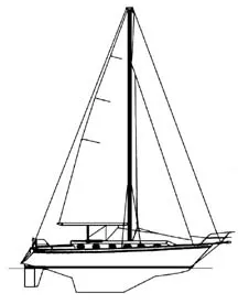 cal 40 sailboat data