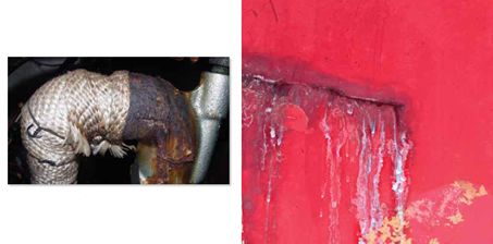 corroded_exhaust Keep an eye out for corroded exhaust and signs of water intrusion, which could lead to expensive repairs in the future.