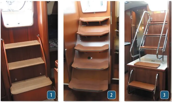 sailboat cabin stairs