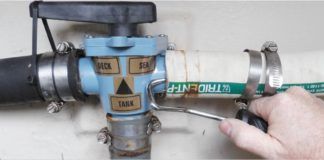 Although the OTC Hose Removal Tool is meant for the automotive industry, we found to be the most useful option for marine sanitation hoses.