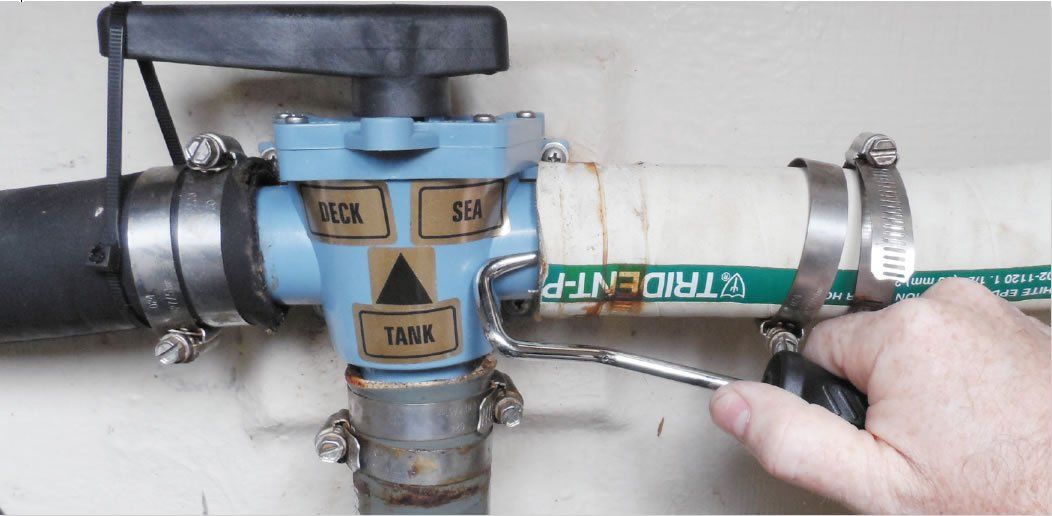 Although the OTC Hose Removal Tool is meant for the automotive industry, we found to be the most useful option for marine sanitation hoses.