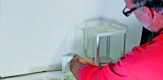 We placed standard samples of aluminum, steel and brass in a separate container of each solution to measure corrosion over time. The samples were weighed to the nearest milligram before testing began, and then at two hour intervals.