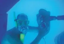 You don't need to keep a full-size SCUBA tank onboard for underwater emergencies. Mini SCUBA tanks like this Spare Air don't take up much storage space, and offer sailors the ability to dive on an anchor or work on the prop longer than you'd be able to with snorkel alone.