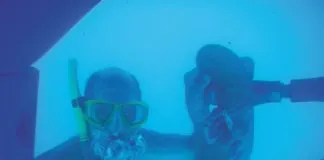 You don't need to keep a full-size SCUBA tank onboard for underwater emergencies. Mini SCUBA tanks like this Spare Air don't take up much storage space, and offer sailors the ability to dive on an anchor or work on the prop longer than you'd be able to with snorkel alone.