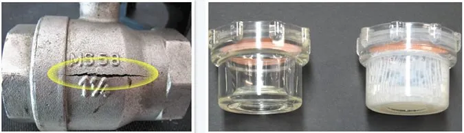 cracked valves