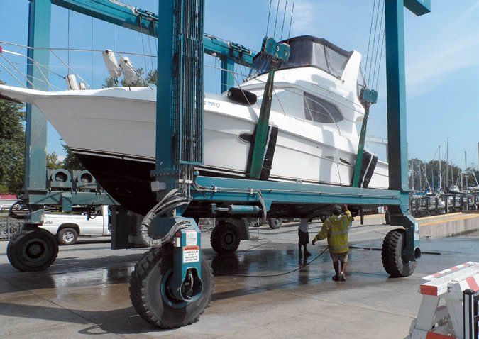 A high pressure clean will remove soft growth, but it can also remove paint. All residue should be contained on site to prevent harbor contamination.