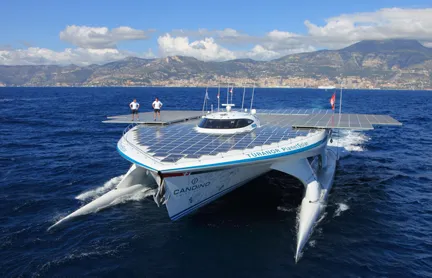 sailboat solar panel wind generator