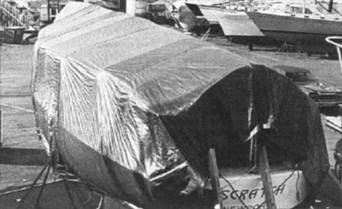 diy winter boat cover frame