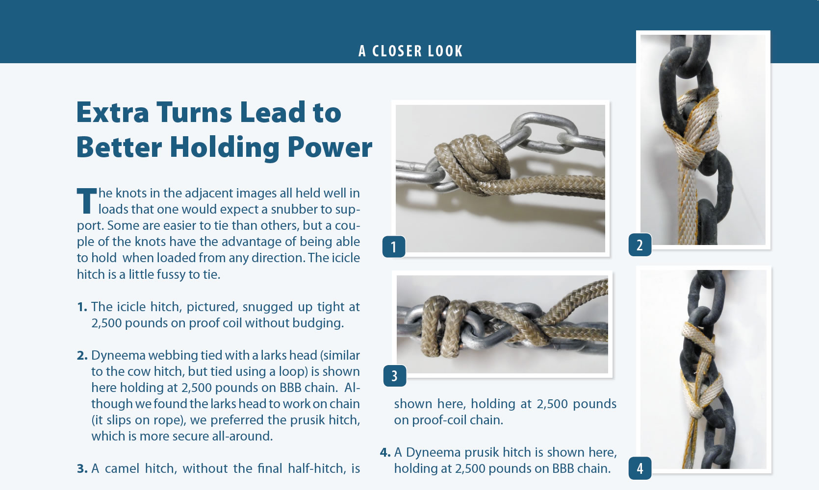 Boater's Guide to Anchor Knots