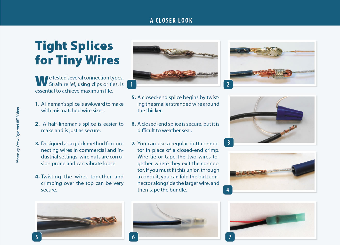 Small Wire Connections: Part II