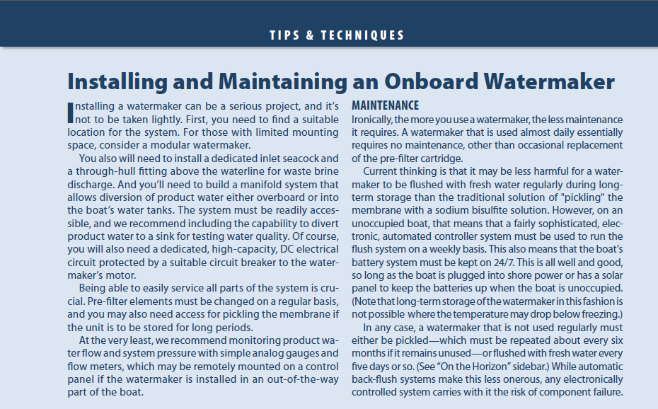 DC Watermakers Head-to-head Test