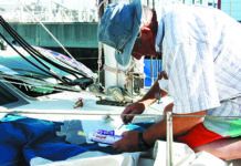 4 Years Later Sail Repairs Hold Well