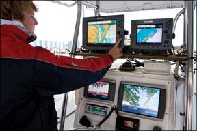 Big-Screen Sailboat Navigation User Interface