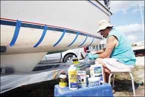 Sailboat Waterline Stain Cleaners