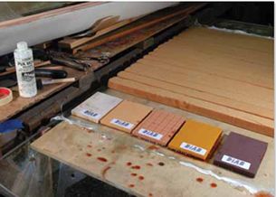 Composite marine cores laminated with epoxy resins 