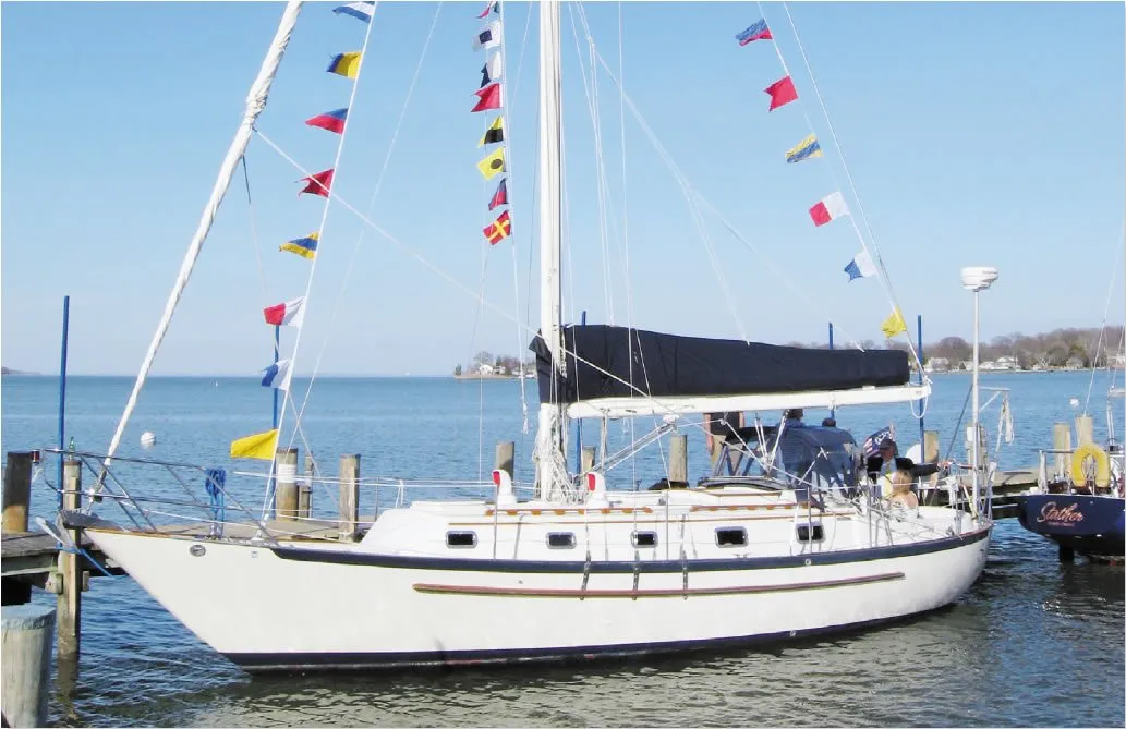 Pacific Seacraft 37Awlwood varnish