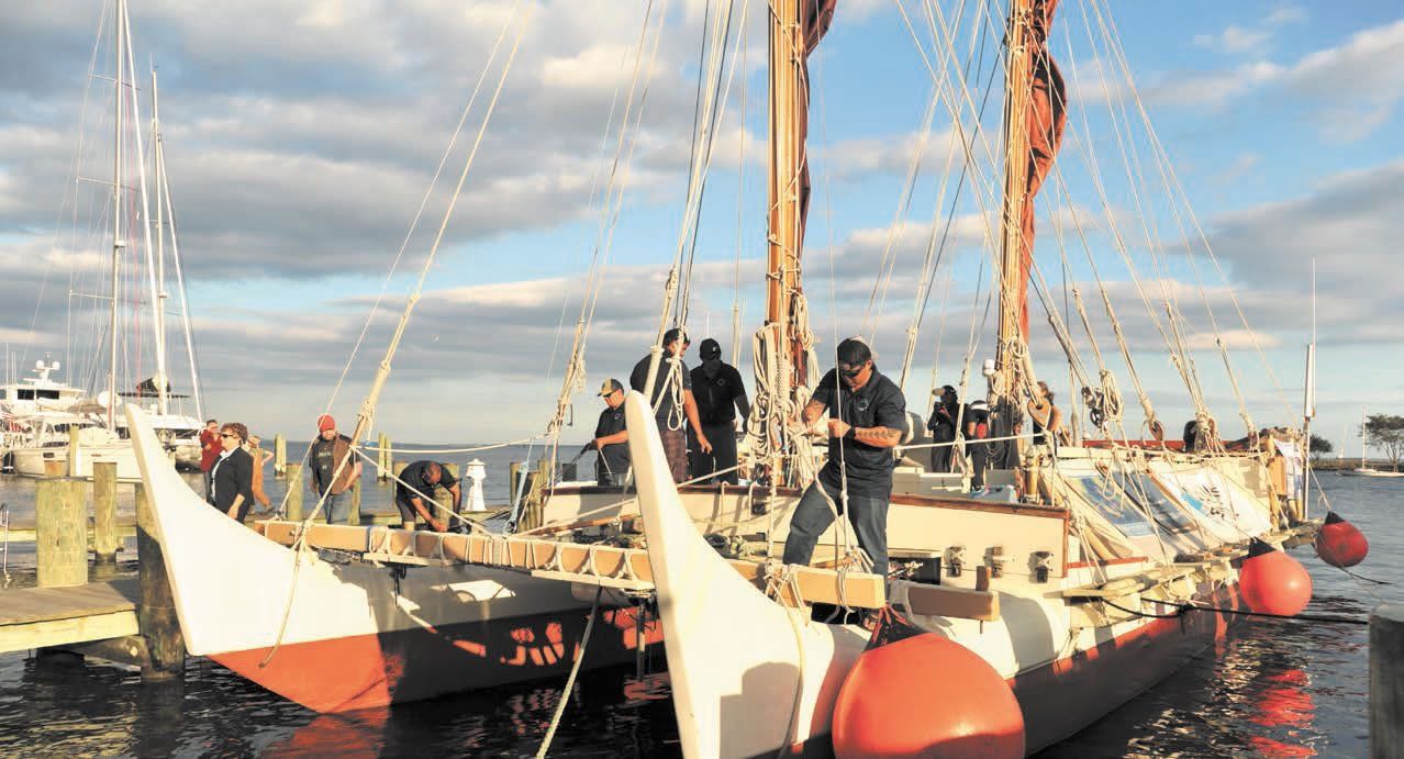 Polynesian voyaging catamaran Hokule