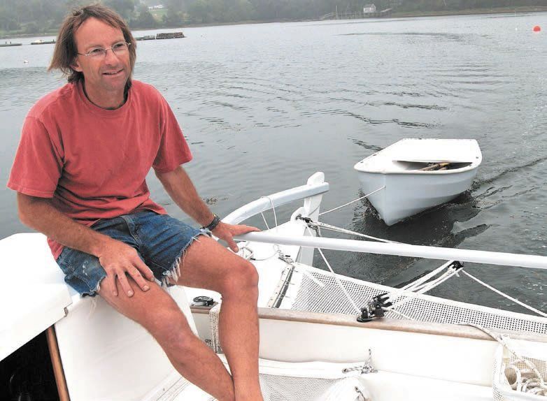 Dave Martin’s 30-foot Polynesian-inspired Tiki catamaran