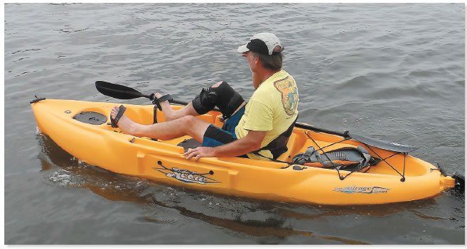 Pedal kayaks