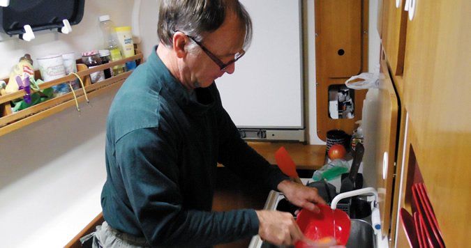 In search of an endless clean water supply, PS tester Drew Frye set out to refine onboard catchment and treatment process. (Photo/ Drew Frye)