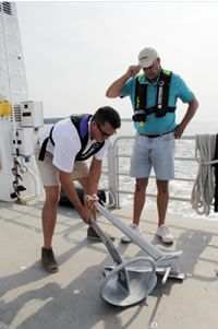 Plough-designs, even contemporary convex-fluke plows, did not fair as well as Danforth-types in the soft mud.