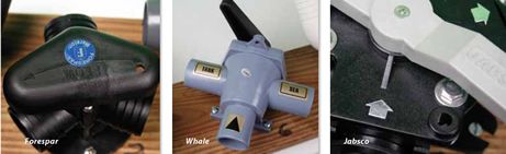 Forespar and Jabsco Y-valves