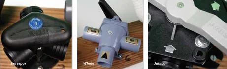 Forespar and Jabsco Y-valves