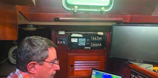 skipper using iridium go