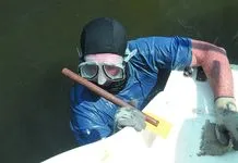 Six Best Homemade Boat Maintenance Tools Bottom scraper. Easy to make and so much easier to use. Used for barnacles on the bottom and taking mud off the anchor. (Photo/ Drew Frye)