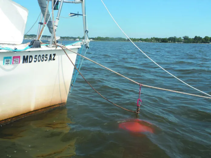 4. with 2 pounds they hang deeper. Deployed from the rode they also hold the rode steady vertically no hobbyhorsing of the rope