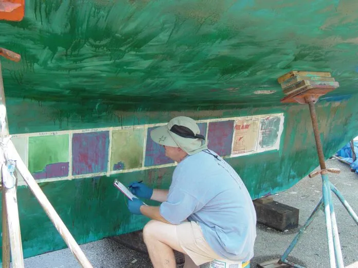sailboat barrier paint