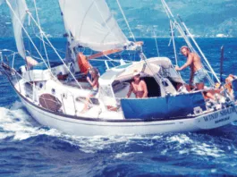 sailing a 40 foot sailboat