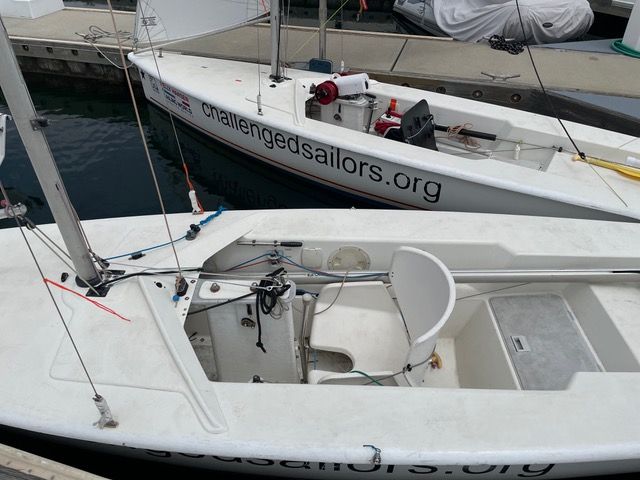 Cockpit of Martin 16 with vertical steering control. The top boat has the PAU unit installed. (Photo/ Jane Dunn)