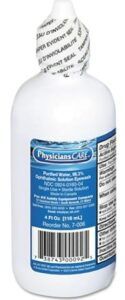 PhysiciansCare by First Aid Only 7-006 Eye Wash Solution, 4 oz Bottle