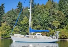 sailboat open transom