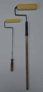 Long-handled rollers are essential as a back-saver for hard-to-reach spots near the keel. For those times when the handle is too long (banging into the hull next door for example) shorter options are available.