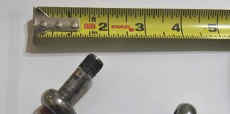 This Hayn Hi-Mod shackle was securing a shroud. The shackle failed without damage to the threads when the rigging wire snapped and the pin unscrewed. Thankfully, there were no injuries and the deck-stepped mast fell to leeward with limited damage to the Corsair F-24. (Photo/ Jim Love)