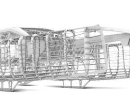 CNC cut structures of Delos Explorer 53. Image courtesy of De Villiers Marine Design.