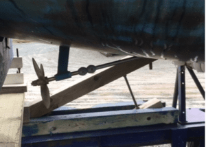 Straight sail shaft drive systems require minimal maintenance. The cutlass bearing and shaft packing are your main to-dos. (Photo/ Cliff Burgess)