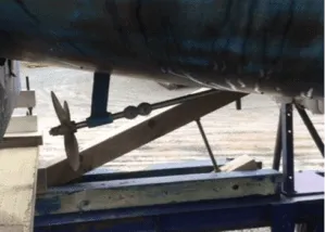 Straight sail shaft drive systems require minimal maintenance. The cutlass bearing and shaft packing are your main to-dos. (Photo/ Cliff Burgess)