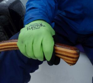The Hydroflector double-coated, insulated glove is the ultimate paddling glove for cold flat water paddling. (Photo/ Drew Frye)