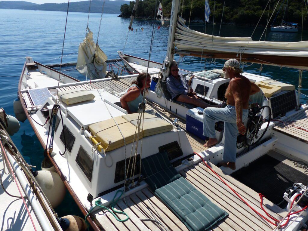 The Narai Mk II has an extended center cabin that offers more accommodation space than the Mk I. Courtesy of Wharram Designs.