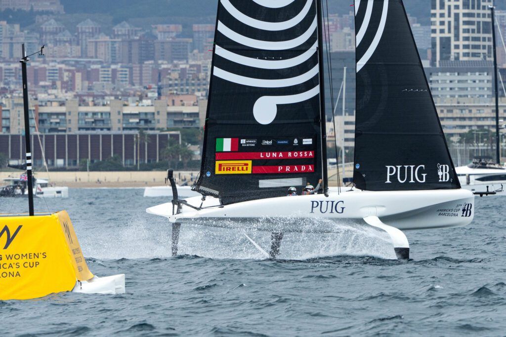 October 11, 2024. Puig Women's America's Cup, Final. Luna Rossa Prada Pirelli Women's Team. (Photo/ Ian Roman/ America's Cup)