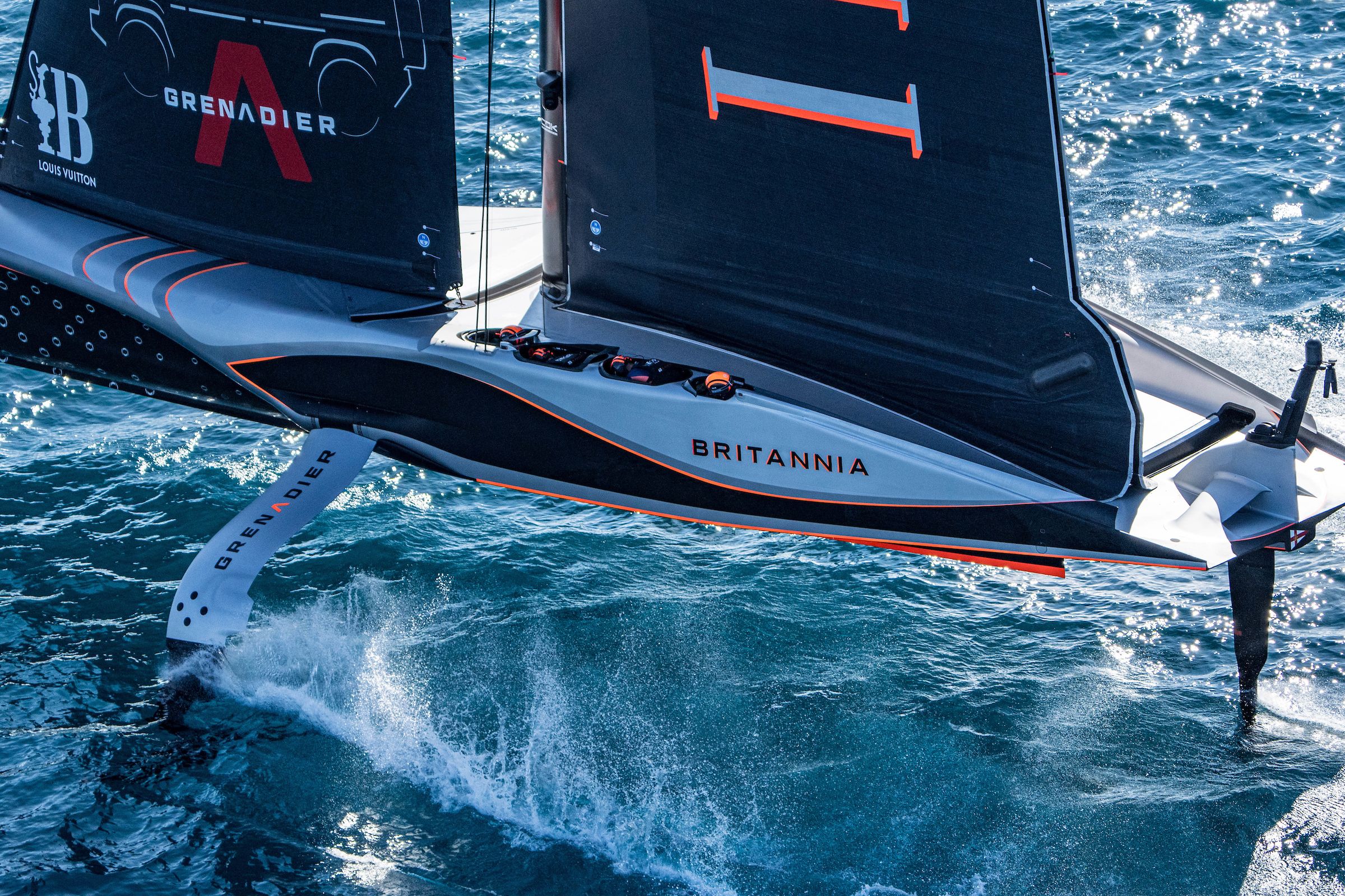 October 19, 2024. Louis Vuitton 37th America's Cup, Race Day 6. INEOS BRITANNIA. (Photo/ Ian Roman / America's Cup)