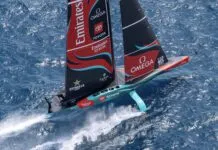 Boats That Fly? How High Tech Rocked the America’s Cup New Zealand Emirates race in the Louis Vuitton Preliminary Regatta on 25 August 2024. (Photo/ Ian Roman/ America's Cup)